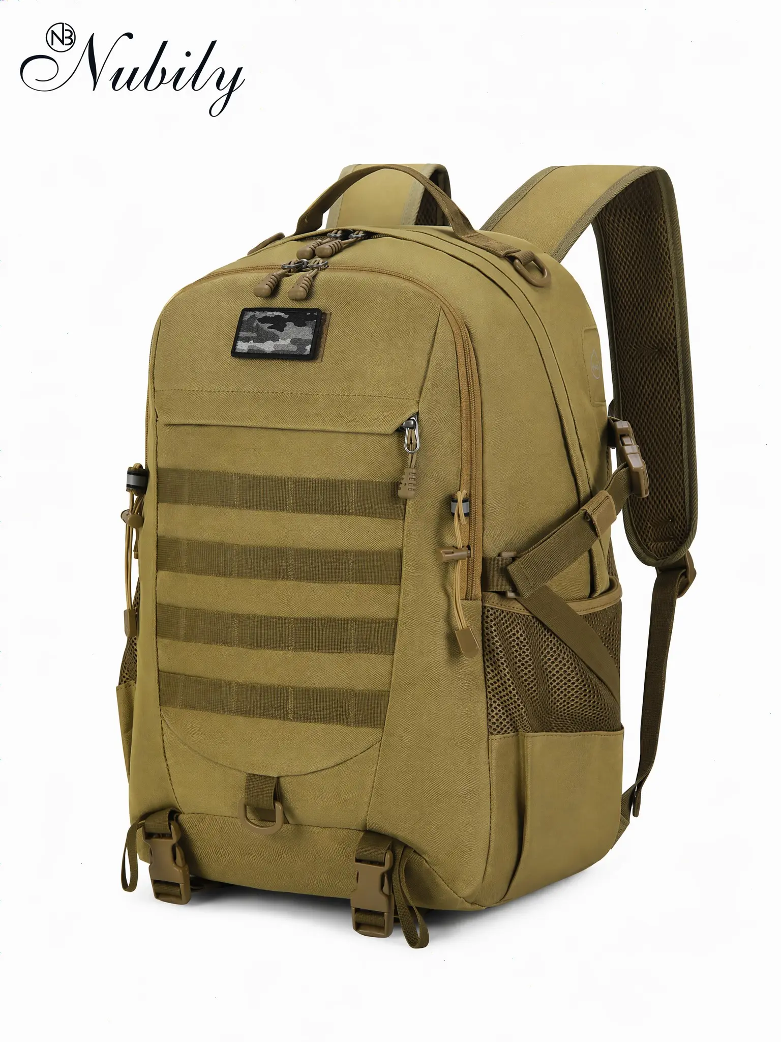 Military Tactical Backpack, Large Hiking Camping Rucksack 40L, Water Resistant Molle, Hunting Trekking Rucksack
