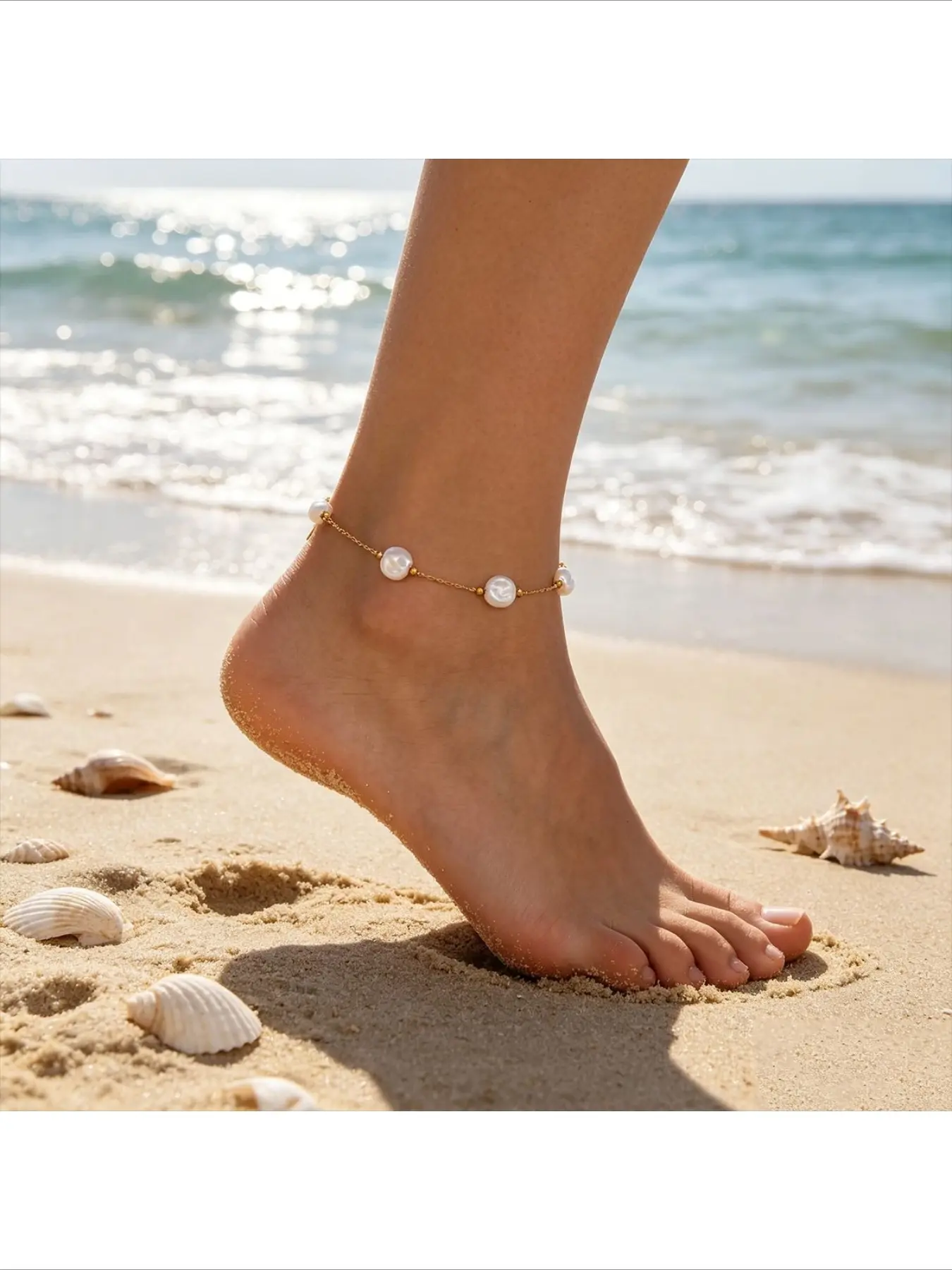 European American Hot Selling Anklet Light Luxury Niche Design Fashion Versatile High End Sense Temperament Foot Chain