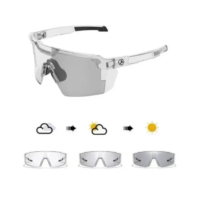 Photochromic Polarized Oversized Vintage Y2K Aviator Men's 3-Lens UV400 Multi-Protective Dual-Sport Safety Sunglasses, Ideal for Fishing, Driving, Multi-Protective/Dual-Sport/3-Lens/UV400 Sports Eyewear, Multi-Protective Sports Eyewear
