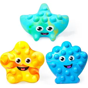 Popping Kids & Toddler Bath Toys, 3 Pack - Push, Poke, Squish & Pop it Fidget Toys for The Bathtub - Irresistible Bubbles with Satisfying 'Pops' - Multi Sensory Kids Bath Toysfidget toys