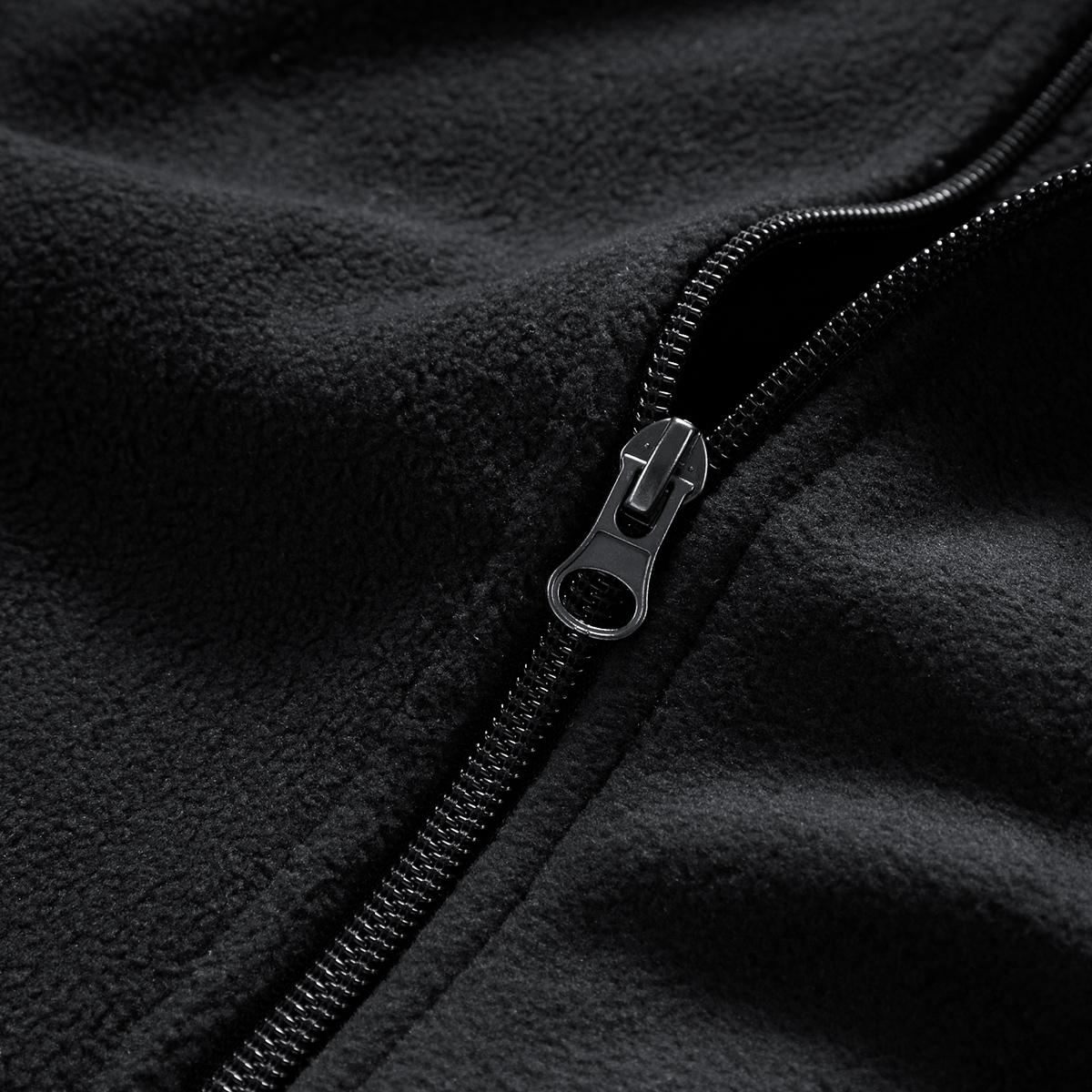 Men's Thermal Fleece Vest Lightweight Warm Winter Jacket, Stand Collar Athletic Sleeveless Vest for Gym, Hiking , Winter Vest, Outdoor Activities, Details, Durable Construction, Fitness Enthusiasts, Hiking Gear, Breathable Fabric, Gym Wear