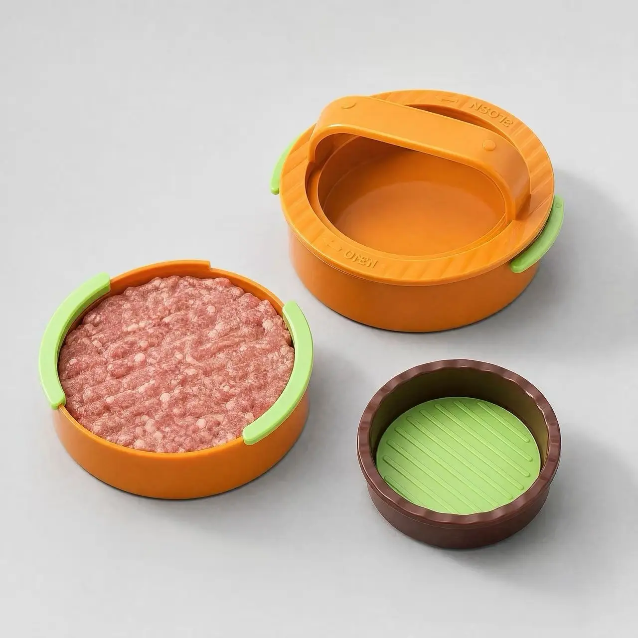 Hamburger Press Mold, Meat Patty Maker, Three-In-One Combination Meat Press, Hamburger Making Tool, Essential Kitchen Equipment