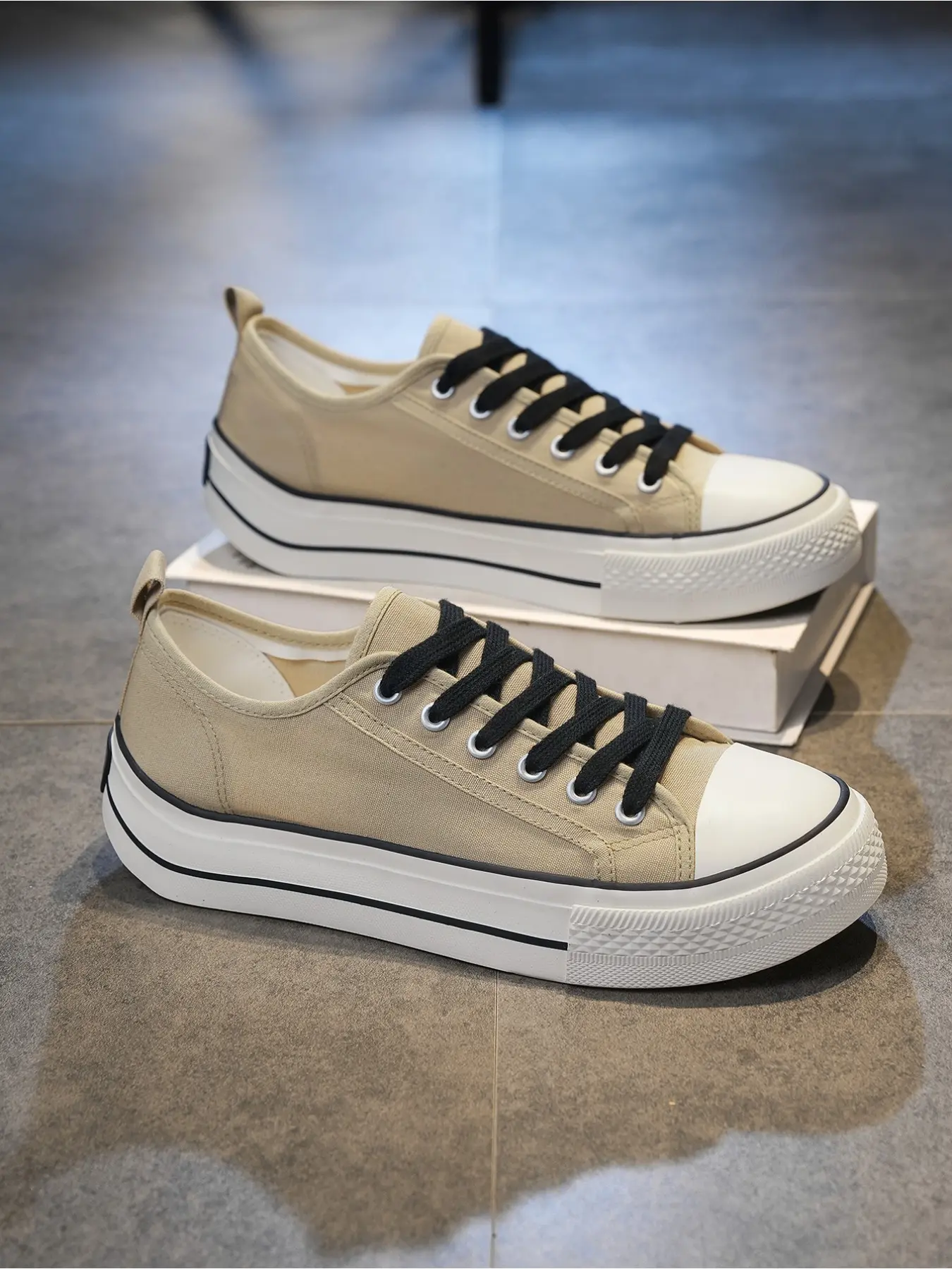 Teenagers' Dopamine Color Block Platform Canvas Shoes, Sporty Casual Shoes, New Versatile Casual Skate Shoes for Students, Breathable & Non-Slip Daily Wear Sneakers