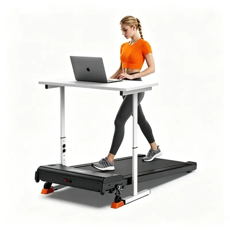 Home-use incline treadmill, 5-level incline adjustment, flexible and portable use, recommended home fitness treadmill
