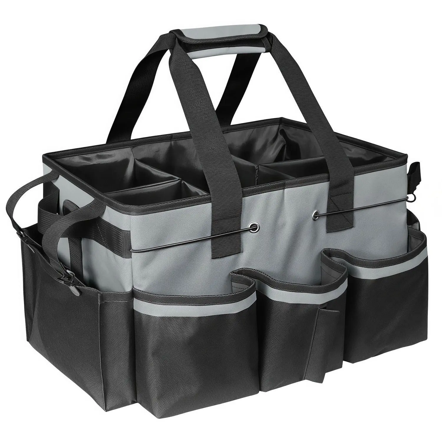 Large Capacity Waterproof Cleaning Storage Bag, Multi-Functional Organizer with Detachable Strap, Ideal for Bathroom, Kitchen, Car, Garden, and Cleaning