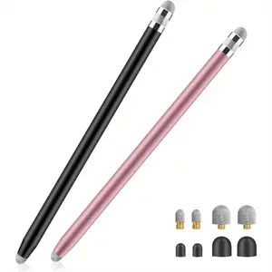 Screen Pen Set | Suitable For Phone, Pad Tablets And All Universal Touch Devices, Comes With 8 Replaceable Nibs (2pcs)