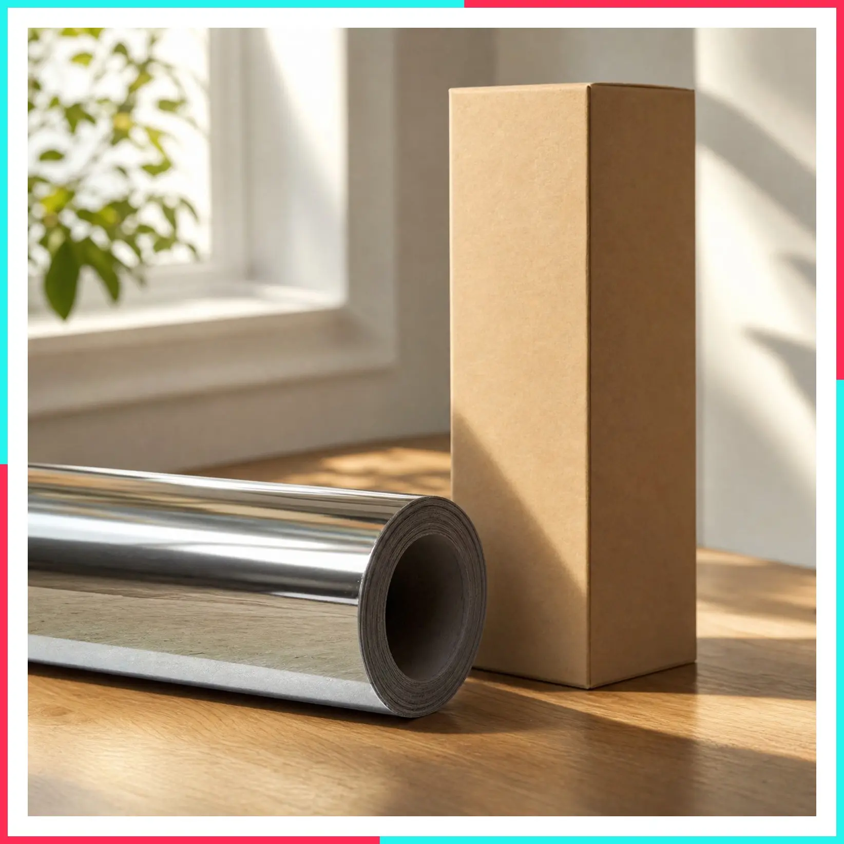 Gloss Chrome Silver Vinyl Wrap Adhesive Film Roll with Air Release DIY Sheet (1.5ft x 5ft)