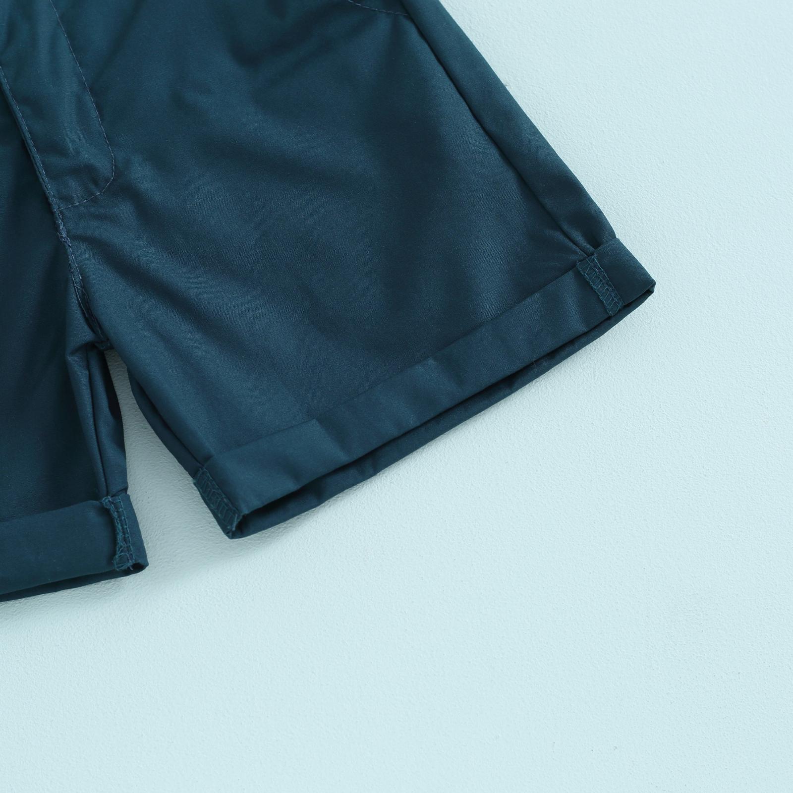 Toddler Baby Boy Summer Outfits Beach Style Print Button Down Short Sleeve Hawaiian Shirt and Casual Shorts Sets Beach Outfits Summer Clothes 2Pcs