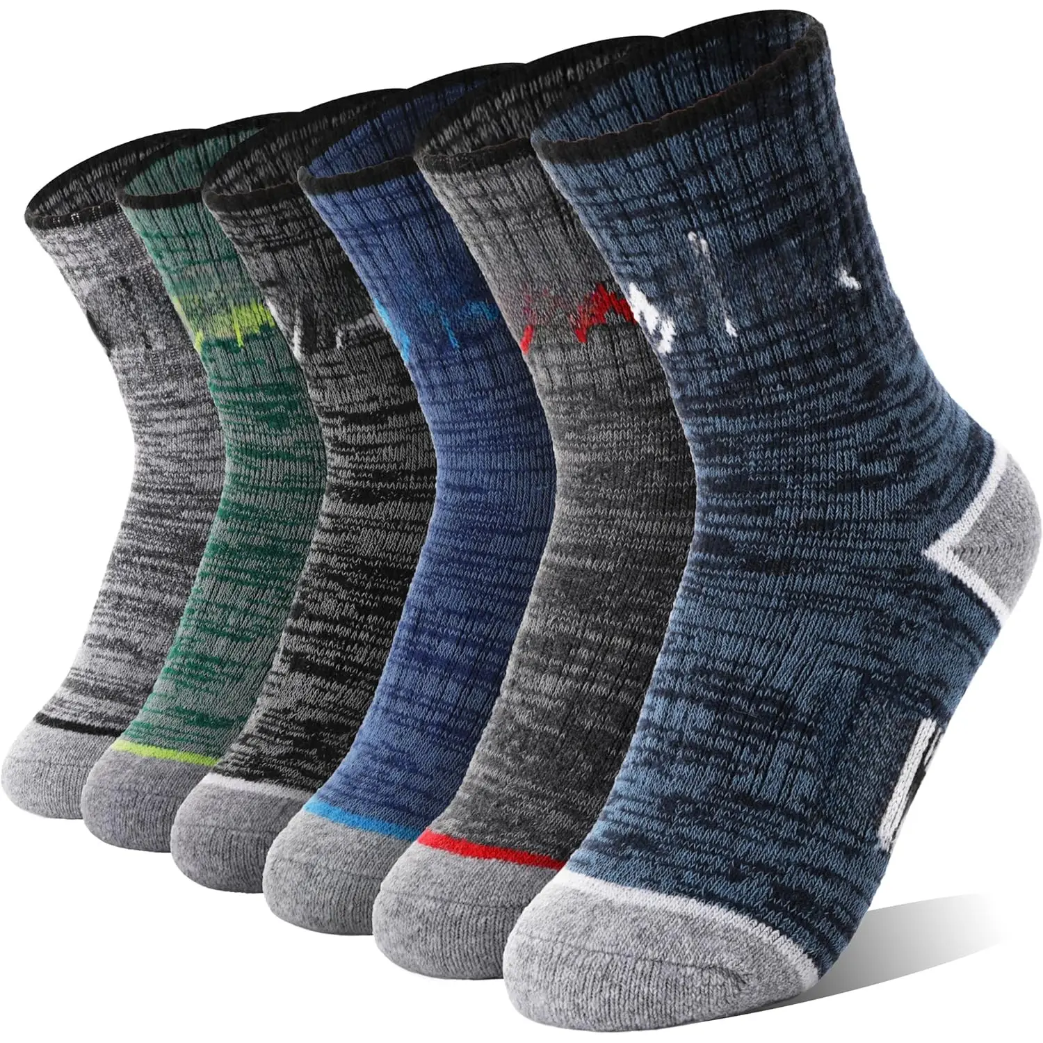 Kids Toddlers Boys Girls Merino Wool Hiking Athletic Thermal Warm Winter Socks