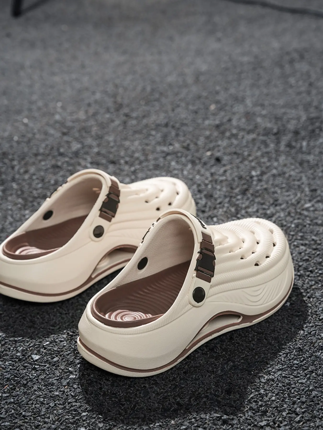 5cm Height Boost Cloud Foam Sandals, Thick Soft Sole Slippers, Indoor Outdoor Wear, Fashion Beach Shoes, Comfortable and Stylish