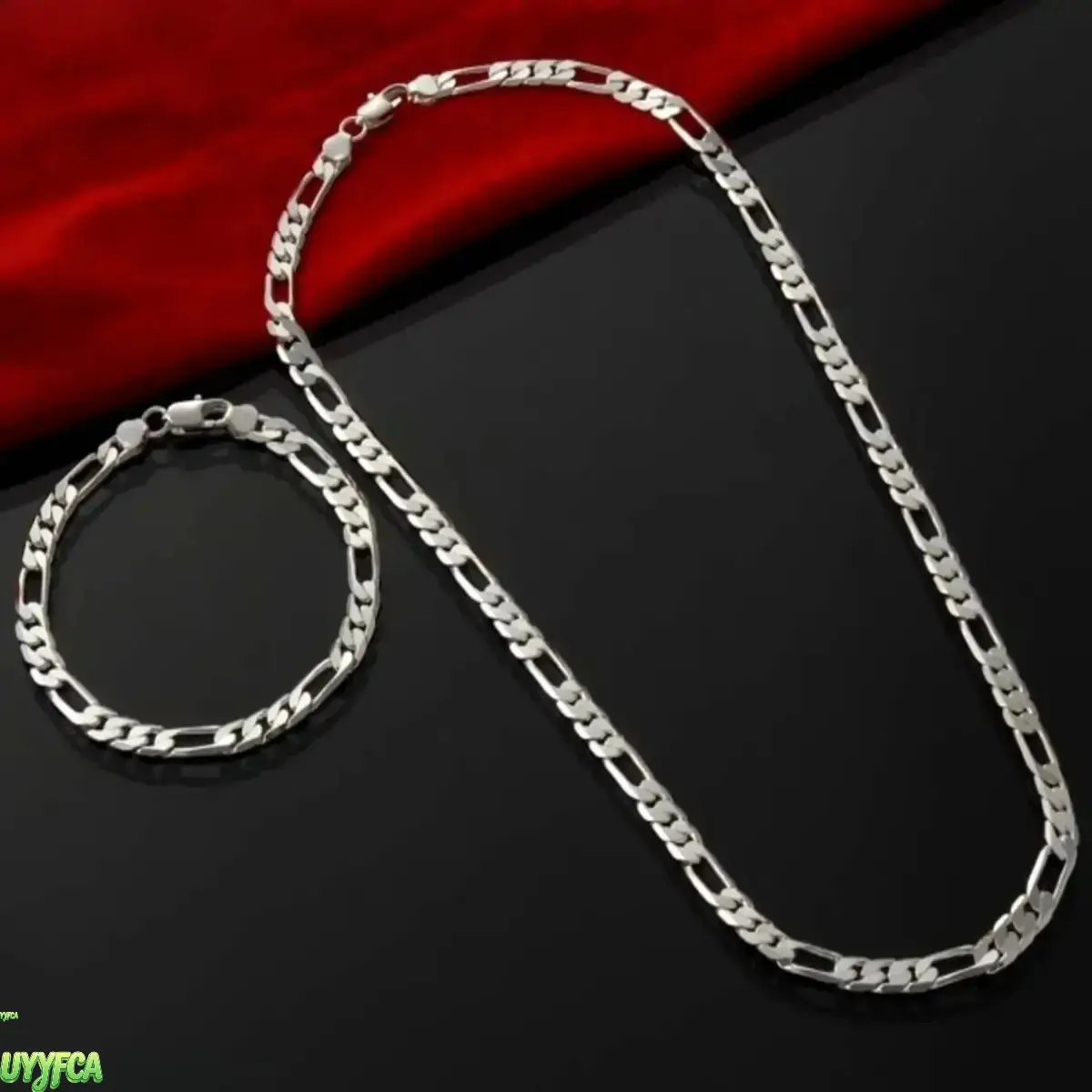 2-Piece Silver Jewelry Set, Smooth Polished Necklace And Bracelet, Basic DIY Chain Base For Pendant Layering, Minimalist Accessory For Daily Wear, Gifting And Special Occasions