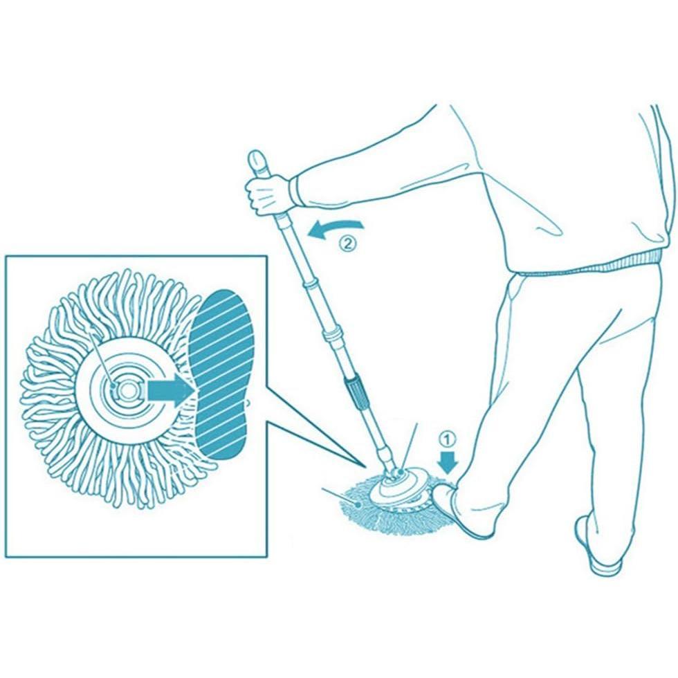 3 Pack Mop  Replacement Spin Mop Replacement  Microfiber Spin Mop Refills Easy Cleaning Round Shape Standard Size