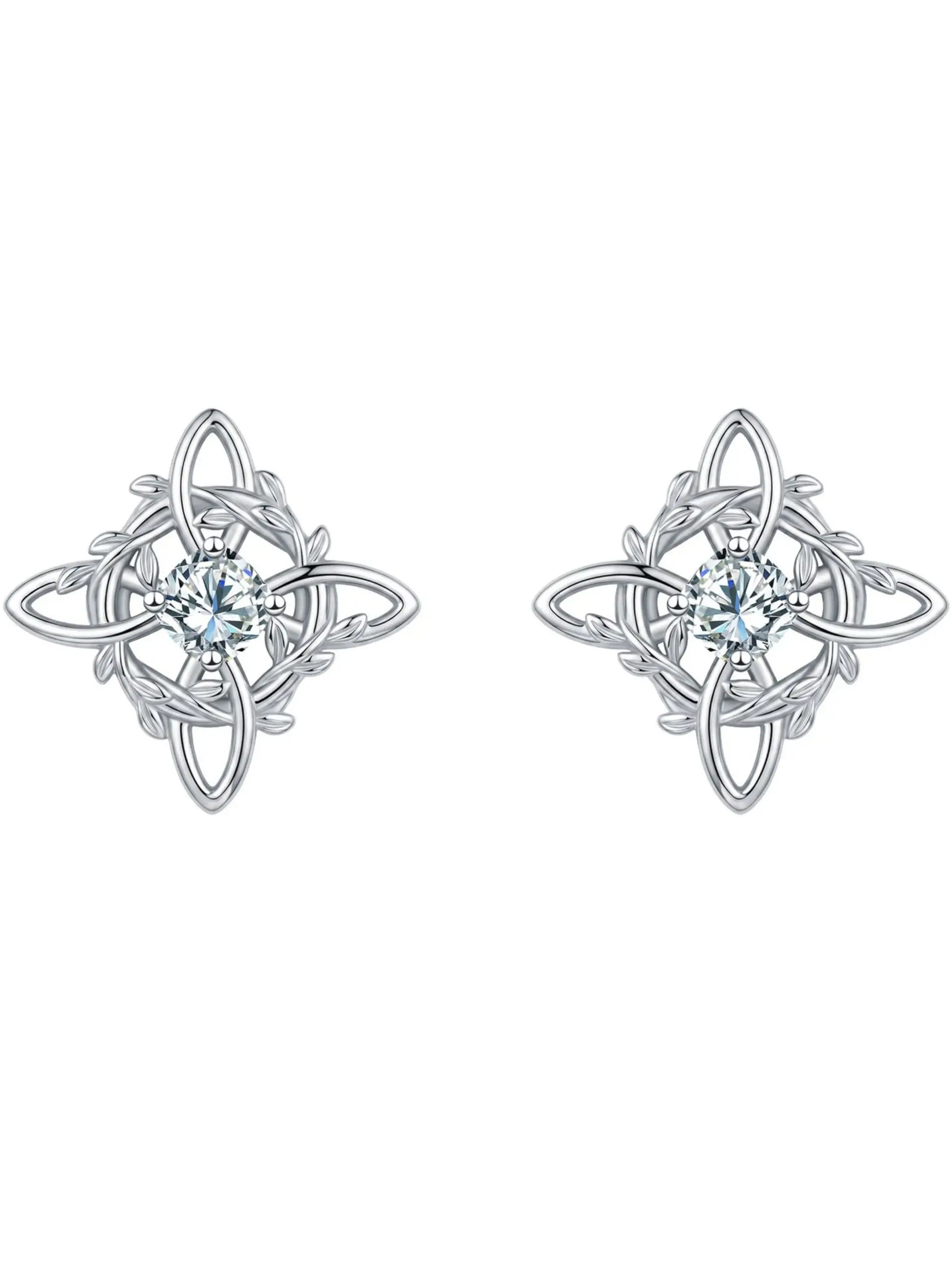 Witch Knot Stud Earrings for Women, Celtic Wreath Design, Dainty Gothic Jewelry, Mother’s Day Gift for Her