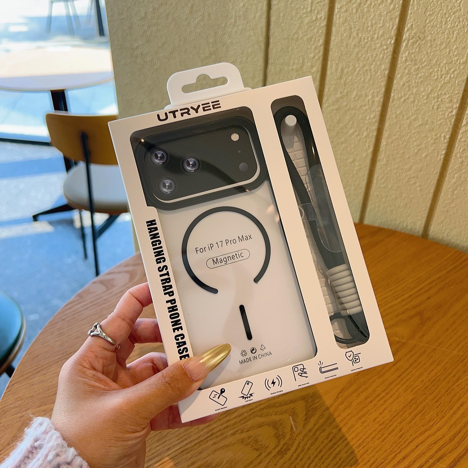 Translucent Frosted Phone Case for iPhone 17 Pro Max 16 15 14 13 12 11, Soft Edge Clear Acrylic Magnetic Case