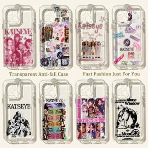 Hot New KPOP KATSEYES Cute Pink Phone Case For iPhone 17 Promax 17E 16 15 14 13 12 11 Pro Max 17Air Plus & Samsung Galaxy S26 S25 S24 S23 S22 S21 FE Ultra Plus Anti-Fall Transparent tpu smartphone shockproof protection Soft silicone Back Cover