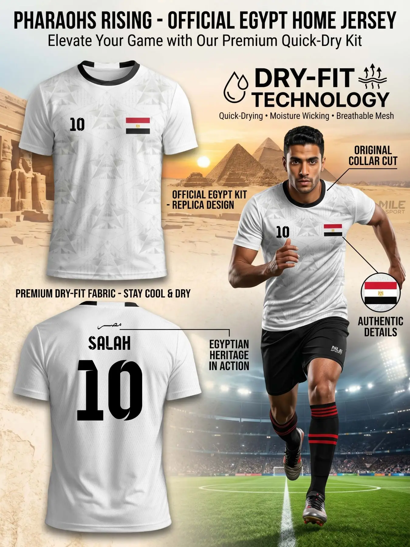 Clean Soccer Jersey, Traditional Style Print, Trim, Soft Fabric, Casual Training Top, Outdoor Running, Gym, Streetwear, Short Sleeve Jersey