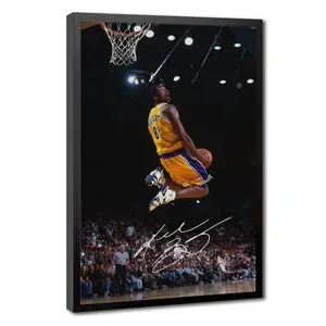 Kobe Bryant Dunk Posters Wall Art Paintings Canvas Wall Decor Motivational Poster For Boys' Bedroom