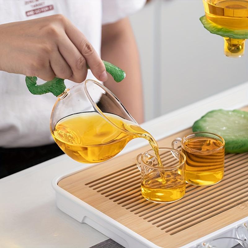 Chinese Style Tea Set, 1 Set Cabbage Designed Teapot, Tea Making Tool for Home Living Room Office, Gift for Tea Lover, Housewarming Gift Ideas