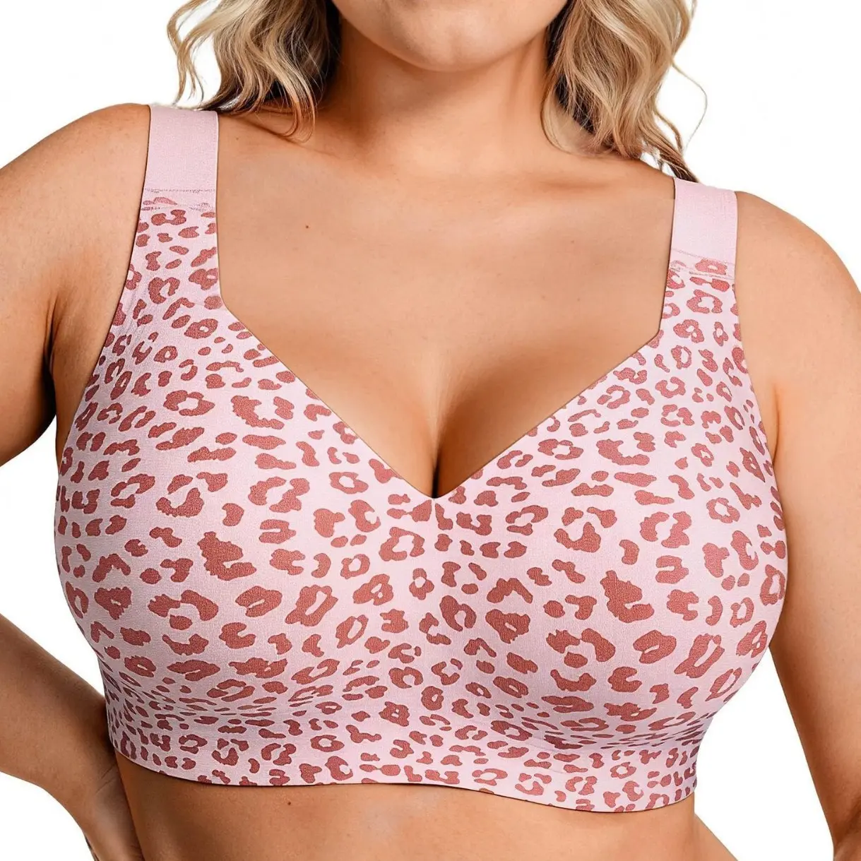 Women Jelly Bras Wirefree Full Coverage No Underwire Everyday Bras Comfortable Wireless Padded Tshirt Bra Womenswear
