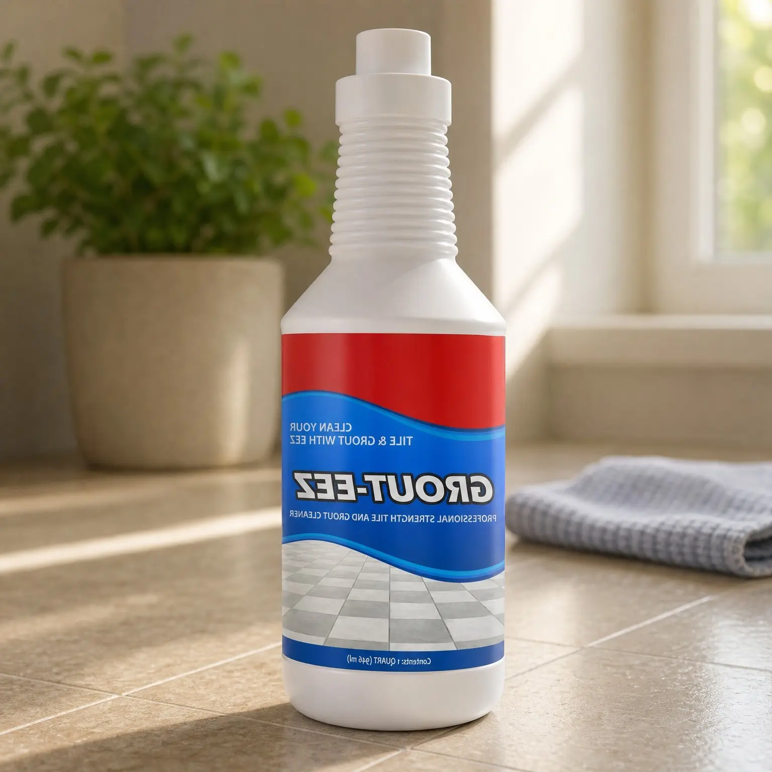 Super Heavy-Duty Grout Cleaner - Powerful Tile and Floor Stain Remover for Bathroom, Kitchen, and More - 32 oz.Gift