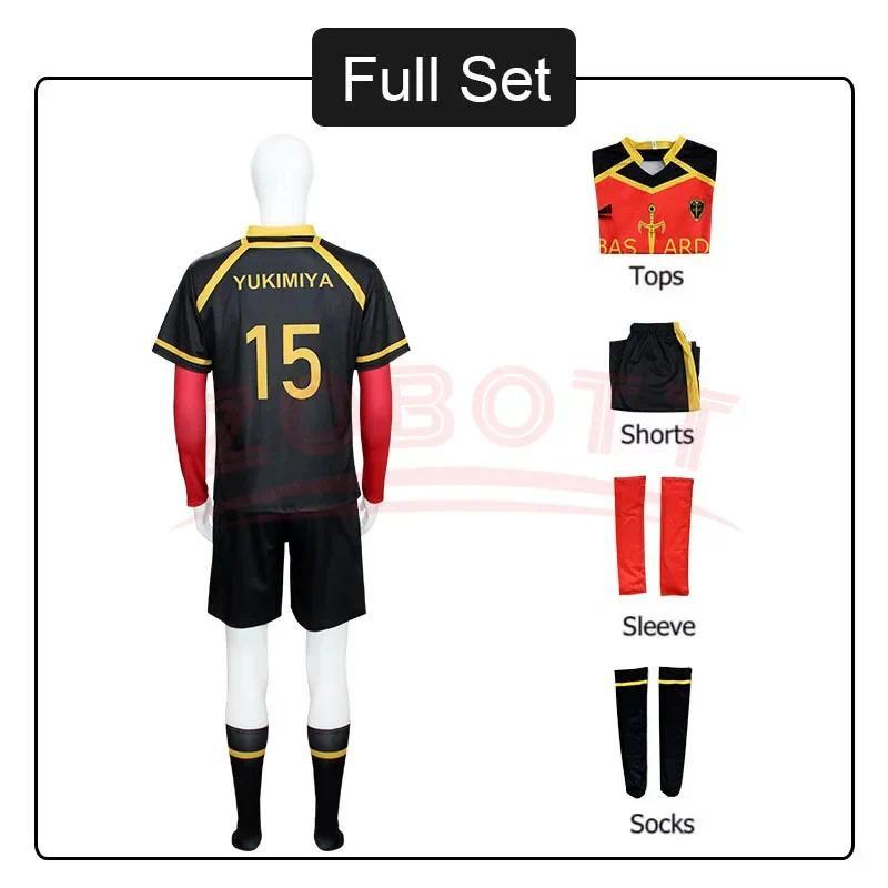 Anime Blue Lock Cosplay Kaiser Ness Isagi Kurona Hiori Cosplay Costume men's Jersey Bastard Munchen Embroidery Football Uniform