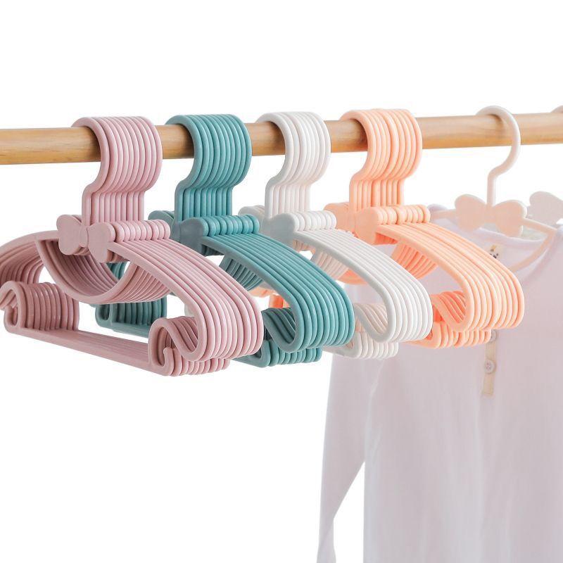Butterfly Design Kids Clothes Hanger, Anti-Slip Dual Hook Baby Clothing Organizer, Pack of 5-20 Pieces, Ideal for Wardrobe Storage, Clothes Hanger Organizers