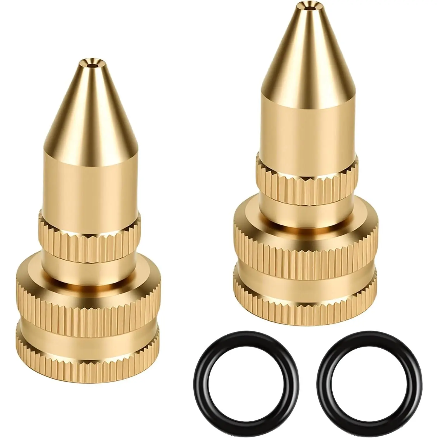 2 count 181331 Adjustable Sprayer Nozzle with Gaskets,  Brass Sprayer Nozzle Tips Compatible with , Smith, Field , Scotts, for Backpack & Handheld Sprayers