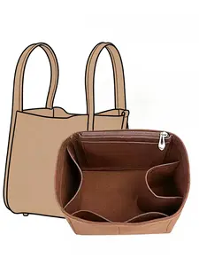 Handbag Inner Liner Wallet Insert, Bag Organizer, Organizer Pouch, Solid Color, All Seasons, Elegant Style, Handbag Protector, Shoulder Bag Accessory