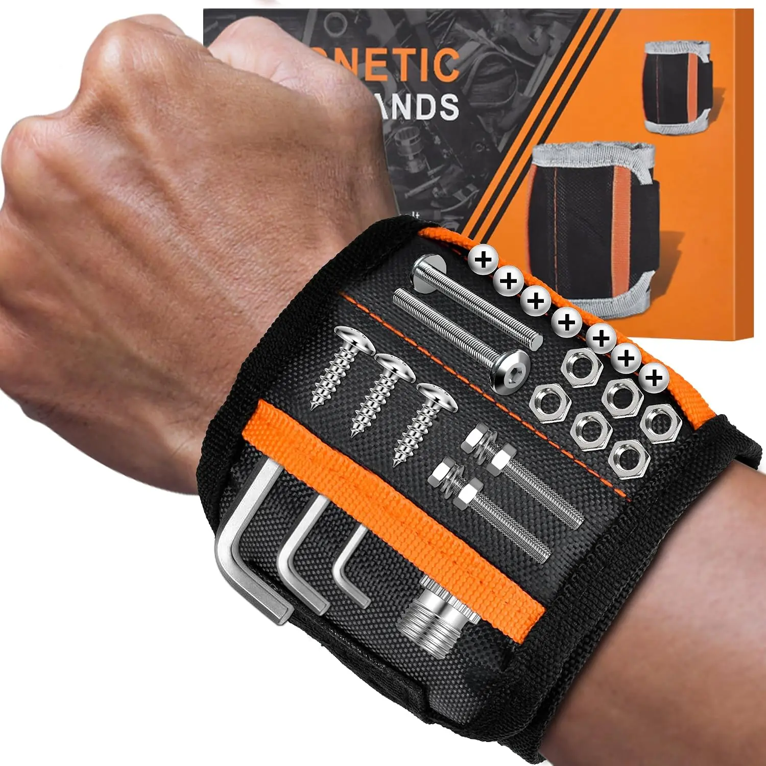 Christmas Stocking Stuffers for Men Dad Grandpa Husband  Wristband | Valentines Day Gifts for Boyfriend Fiance  Birthday Fathers Day Galentines, Tools for Men Holding Screws  Drill Bits