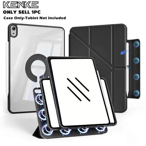 KENKE Magnetic Detachable Tablet Case, Removable Magnetic Cover, 1 Count Fashionable Tablet Protective Cover, Tablet Casing, Tablet Covers, Tablet Accessories Compatible with iPad Mini Air Pro (Case Only)