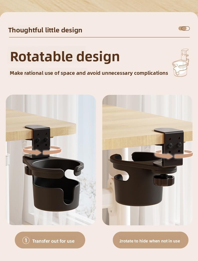 Adjustable Height Cup Holder - Reinforced Base for Coffee, Milk Tea & Beverages