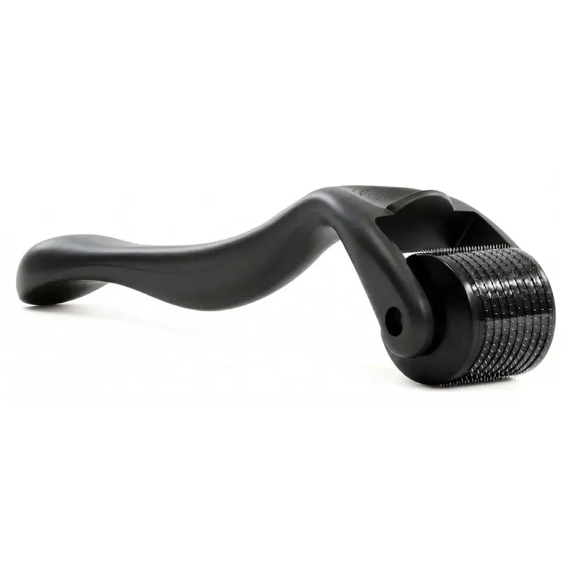 Personal Care Beauty Tool| Cosmetic Titanium Microneedles Roller for Men Women (All Black)