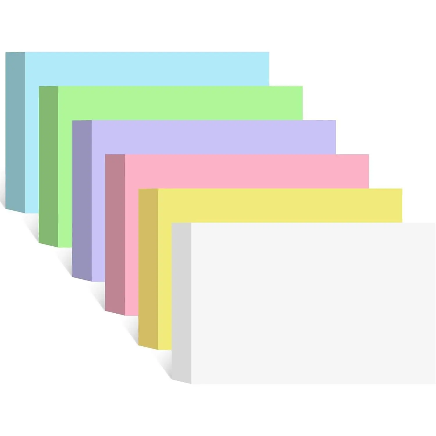 Colored Blank 4x6 Inch Index Flash Cards Heavyweight Note Cards for Studying School Office Supplies 162 Count