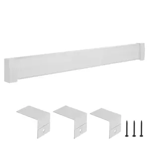 fathersdaygift VEVOR Baseboard Heater Covers, Premium Series 6 ft Standard Electric Heating Unit Front Cover for Home Improvement, Heavy-duty Steel, Easy Installation for Bedroom Replacing Old Cover, White