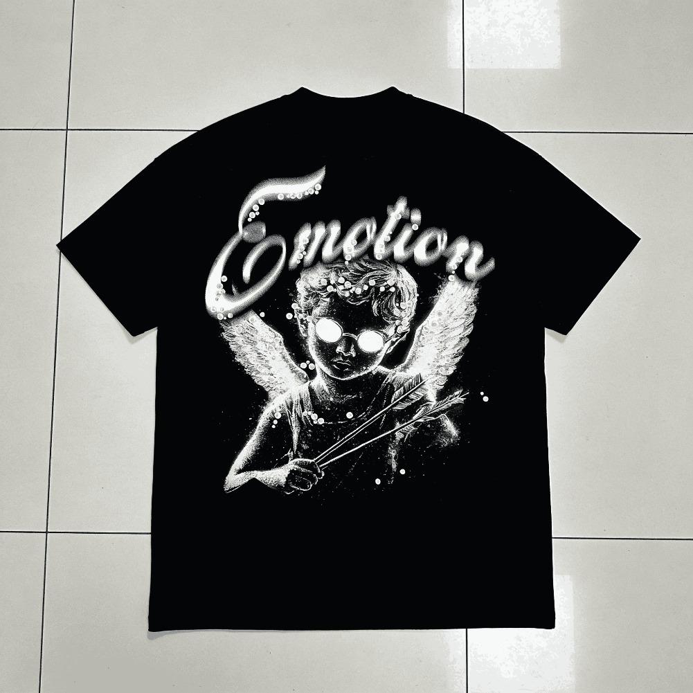 Vintage Cartoon Monster Print 100% Cotton T-Shirt Men Y2K Summer Short Sleeves Oversize Tshirt Streetwear Women Tops Vintage Cartoon Monster Print 100% Cotton T-Shirt Men Y2K Summer Short Sleeves Oversize Tshirt Streetwear Women Tops