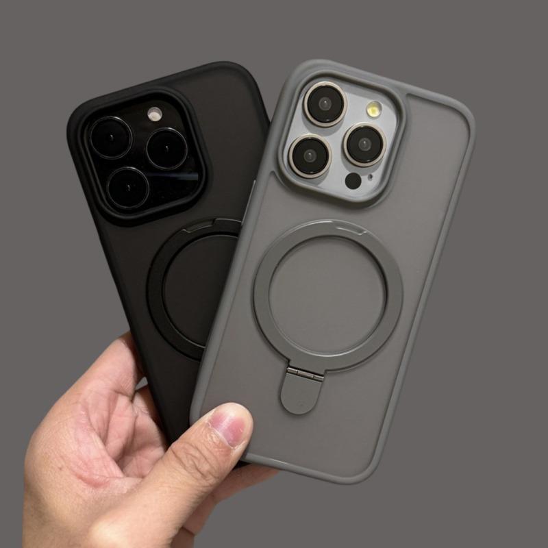 Magnetic Ring Holder Phone Cases for iPhone 17 16 15 14 13 12 11Pro Max Series, Durable Shockproof Protective Covers with Built-in Kickstand, Wireless Charging Compatible Protection Casing for iphone 17 Pro Max