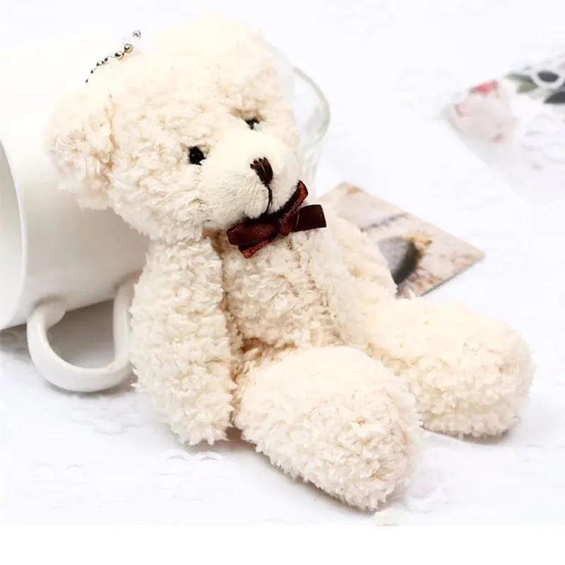 New Joint Teddy Bears Brand New High Quality Stuffed Plush Soft Mini 14CM Bear Plush Pendant Gifts Christmas Wedding Gifts