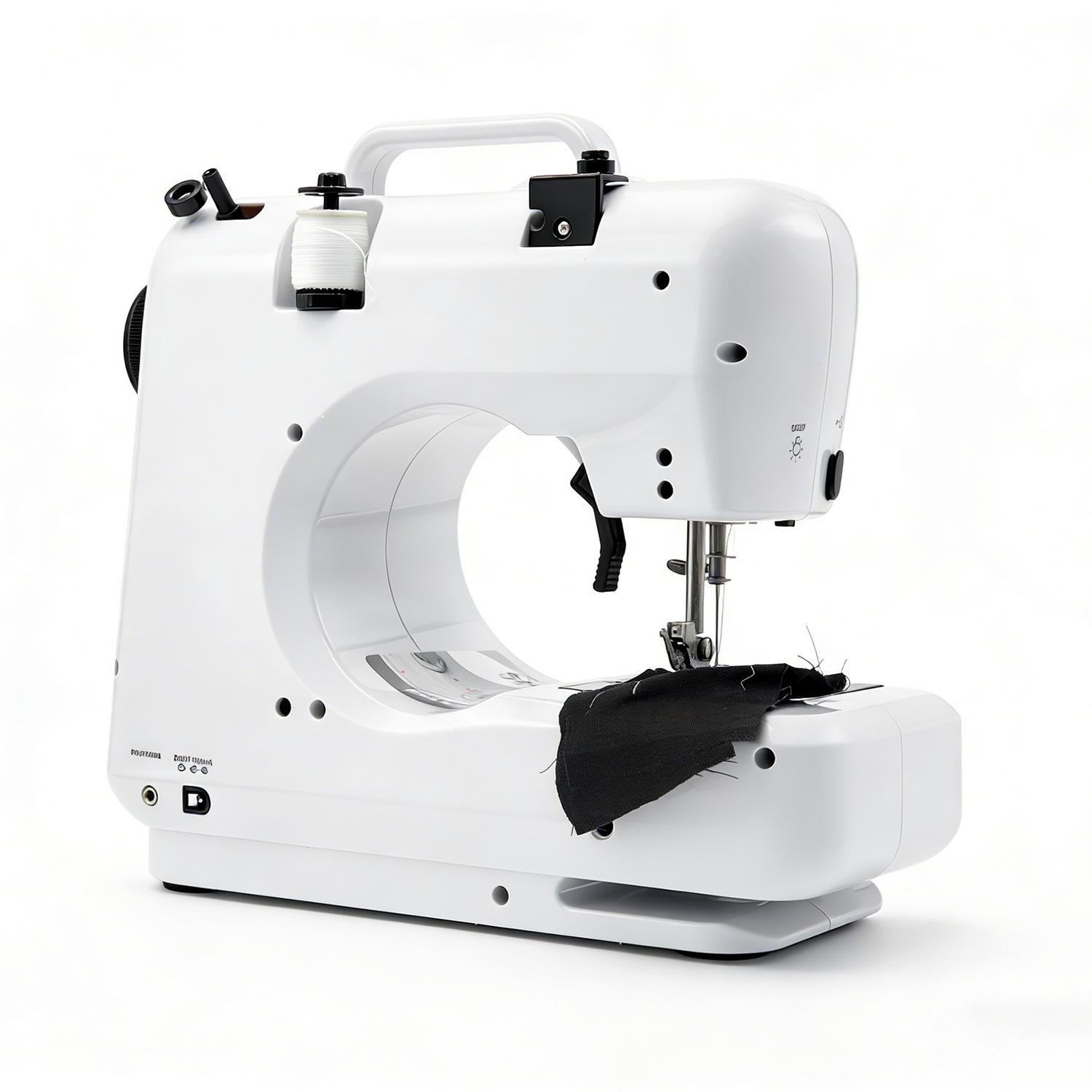 Mini Portable Household Sewing Machine Lockstitch Buttonhole 505 Semi Automatic Multifunctional Desktop