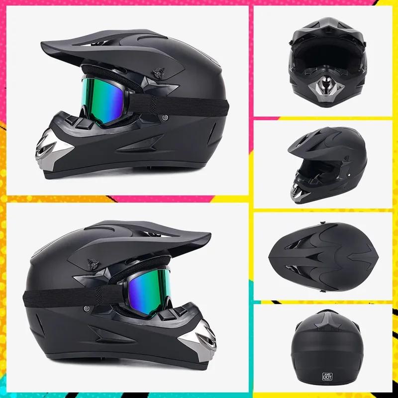 Man Woman Motocross Motorcycle Helmet ATV Motocross MTB MTB DH Racing Helmet Cross Helm Capacetes Send 3 pieces gift.