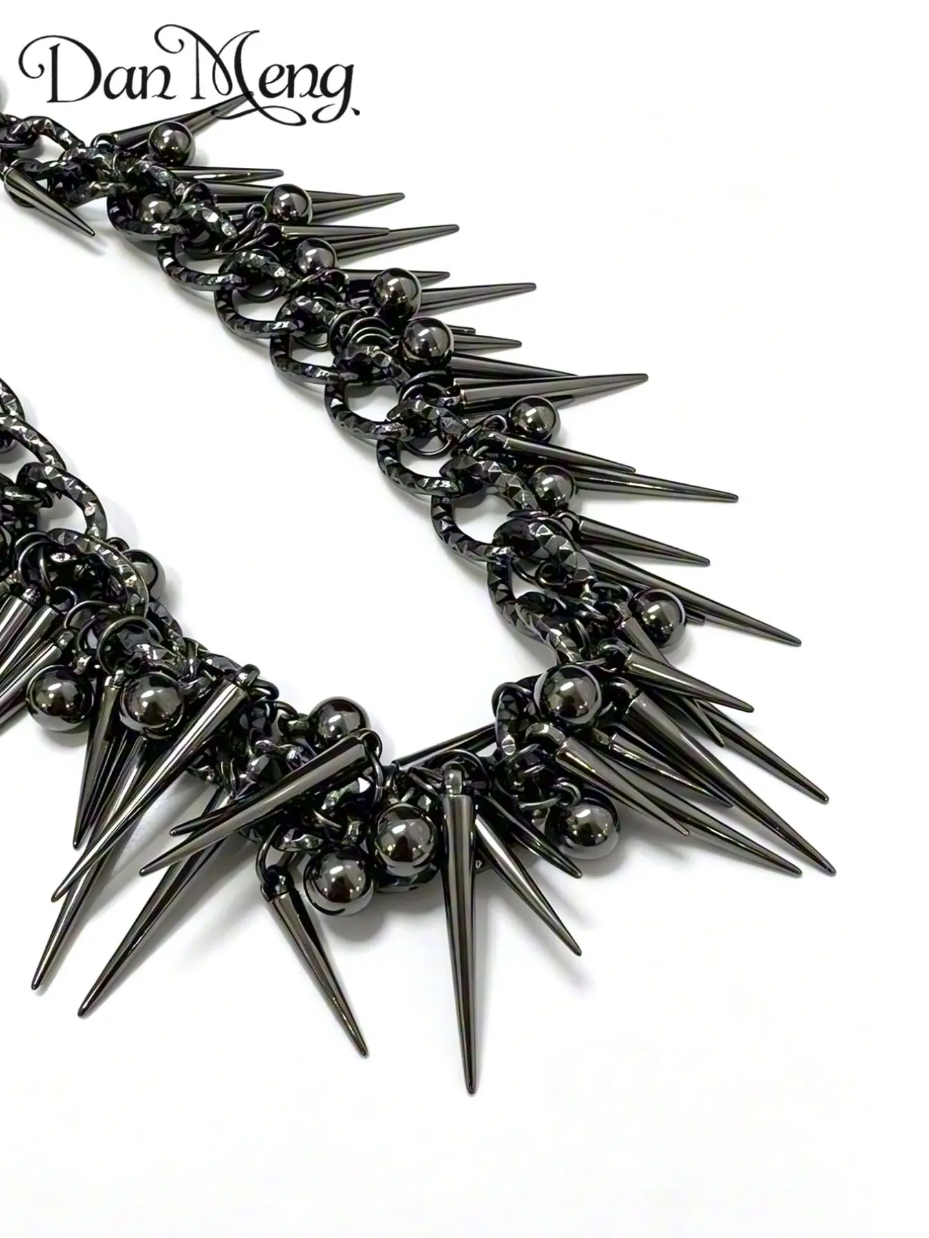 Gothic Conical Rivet Metal Chain, Subculture Multi-Point Design, Bag Extender, Dual Use Waistchain, All Seasons Accessory, Bag Chains, Bag Accessories