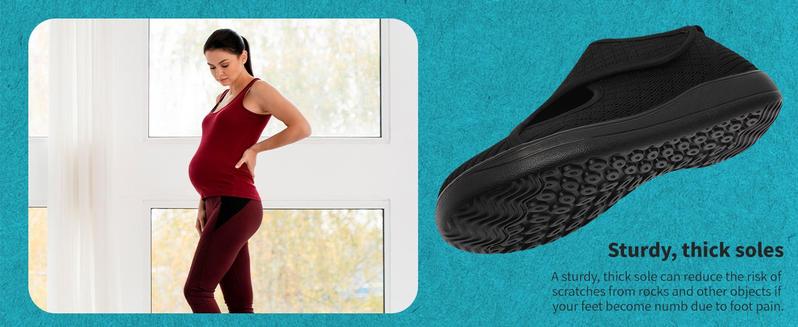 Women Diabetic Shoes with Wide Toe and Adjustableclosure Comfortable Easy On/Off for Walking Lightweight and Breathable