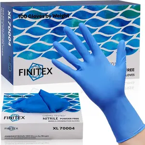 Nitrile Disposable Medical Exam Gloves 4 mil Powder-free Latex-Free 100 PCS Examination Home Cleaning Food GlovesGift.