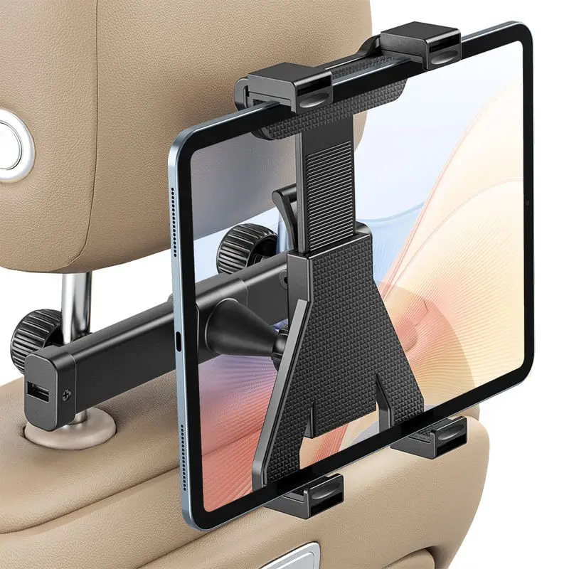 Ohlpro Car Headrest Tablet Holder, Universal 7-11 Inch, Fits iPad Mini Air Pro, Samsung Galaxy Tab, Nintendo Switch, No Tools Needed, Tablet Mount for Car, Car Gadgets