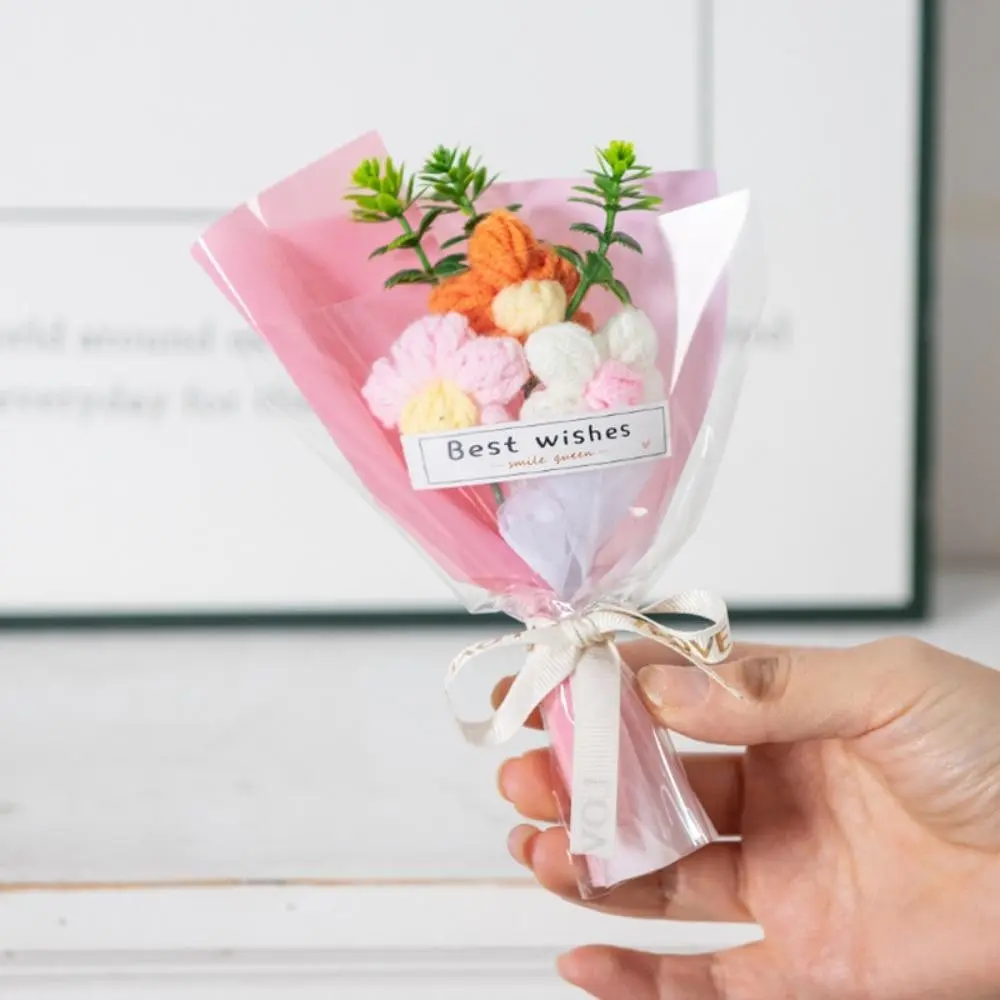 Handmade Woven Bouquet Set - Fabric Miniature Bouquets, Suitable for Mother'S Day, Valentine'S Day, Wedding Bouquets, Bridesmaid Bouquets, Table Decorations, Easter Table Decorations, And Colorful Home Decor Arrangements