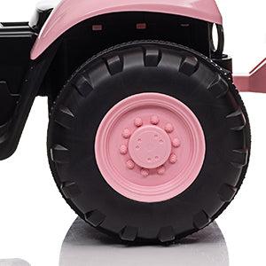 GARVEE 12V Remote Control Tractor  with 7-LED & Safety Belt - Red