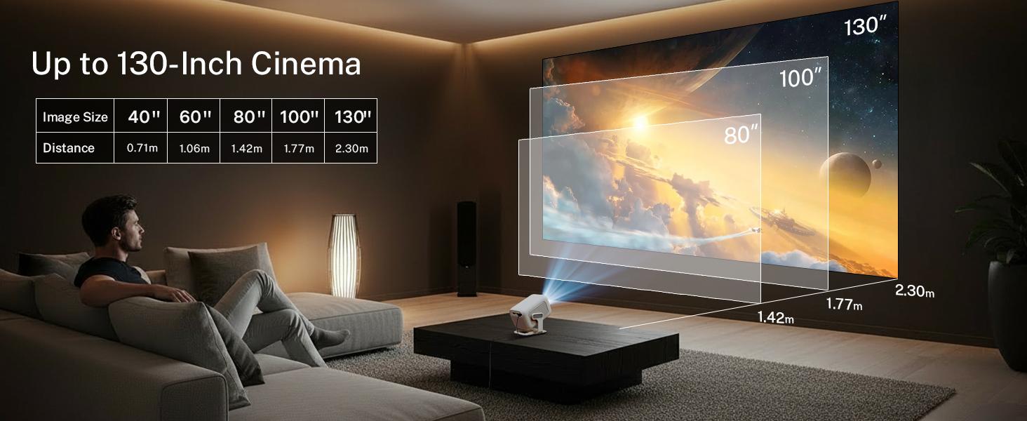 X3AR Smart Projector with WiFi 6 and Bluetooth 5.4, 4K Support 600 ANSI Native 1080P Portable Mini Projector with Android 14 OS Auto Focus & Keystone, 270° Rotatable for Bedroom Home Theater Outdoor Movie White&Gray X3AR Smart Projector with WiFi 6 and Bluetooth 5.4, 4K Support 600 ANSI Native 1080P Portable Mini Projector with Android 14 OS Auto Focus & Keystone, 270° Rotatable for Bedroom Home Theater Outdoor Movie White&Gray