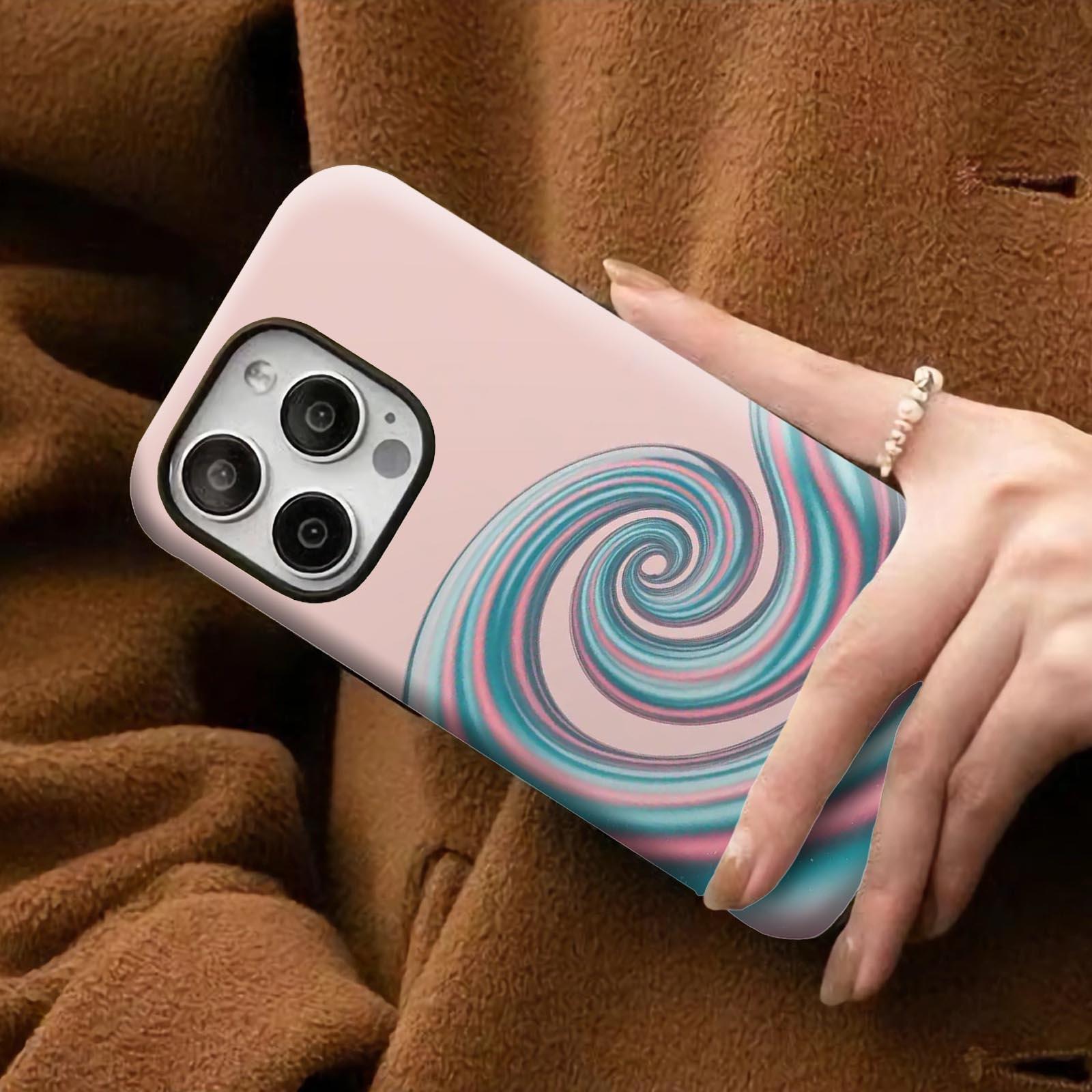 Abstract, swirl, waves Soft And Hard Two-In-One Film Printed Full Pattern Case For IPhone 16 15 14 13 1211 Pro Max Plus Phone Case