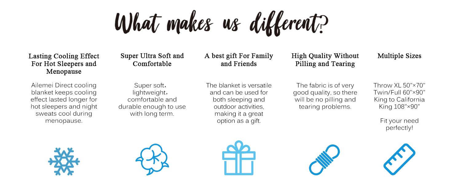 Cooling Blanket with Sided Cold Effect, Lightweight Breathable Summer Oversize Theme Bed, Transfer Heat to Keep Body Cool for Hot Sleepers Night Sweats, 108"x90"