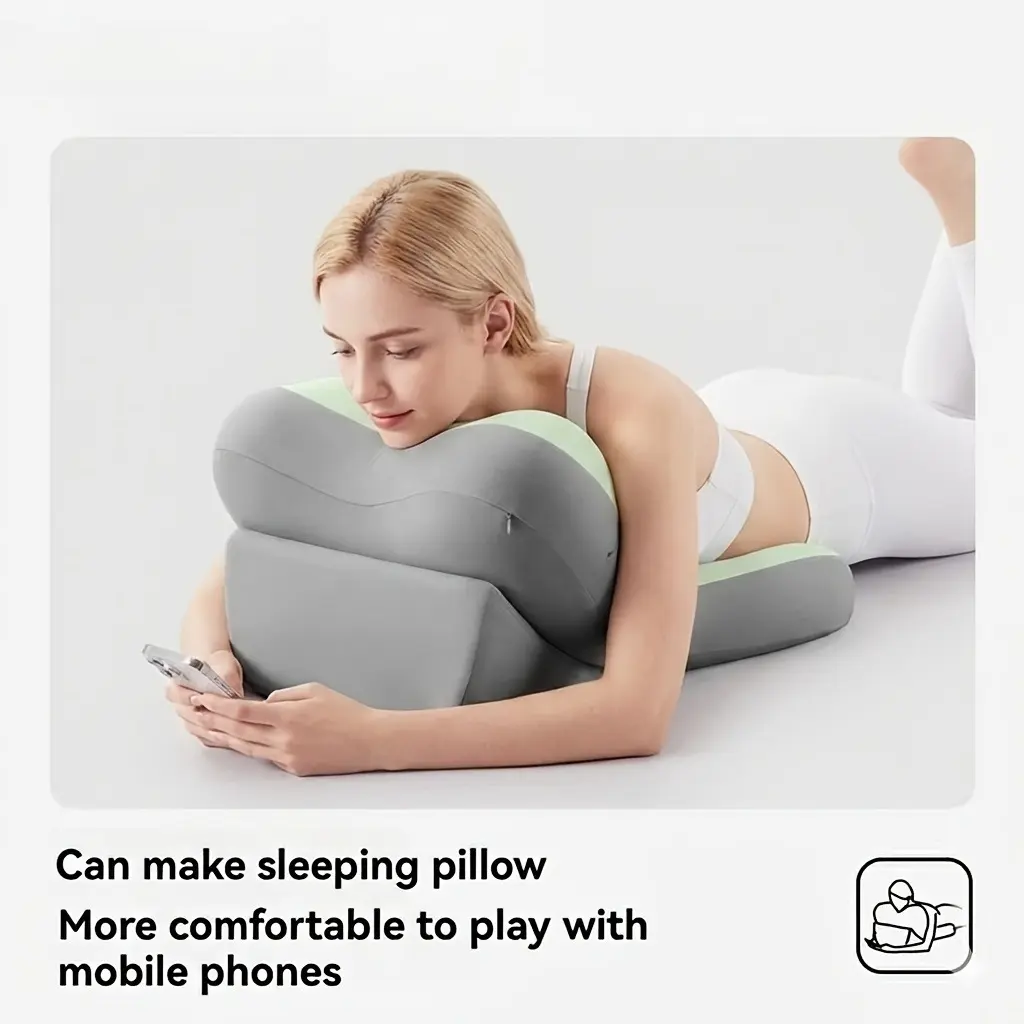 Ergonomic mattress pillow, adjustable memory cotton backrest for reading, 2-piece split support pillow for bed rest, anti slip waist and neck pads, suitable for home office and relaxation, Bed Backrest Cushion
