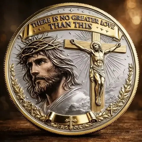 Easter Coin Collection, Ideal Gift for Christians, Church Memorial Item, Perfect Holiday Keepsake